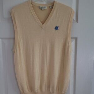 Peter Millar men's light yellow sweater vest